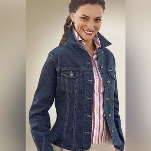 Faconnable Blue Jean Jacket-Women’s Size L